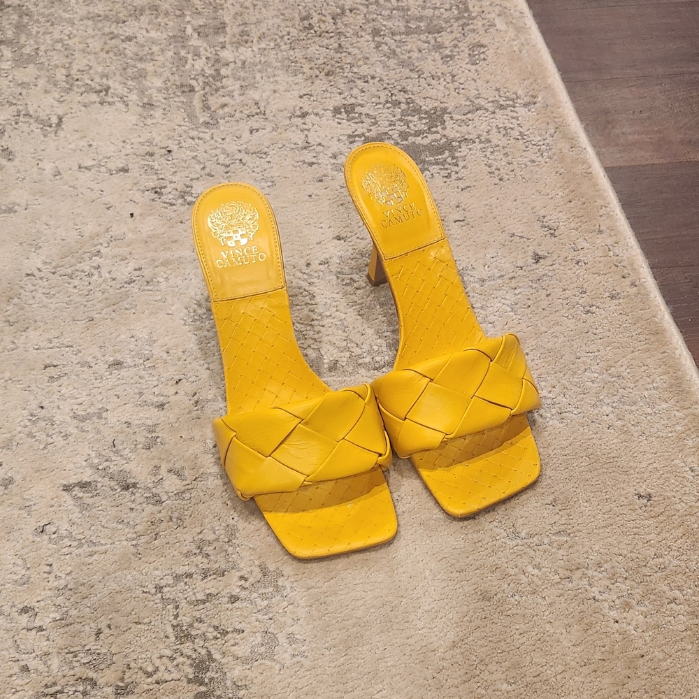 Vince Camuto Yellow Heeled Sandals